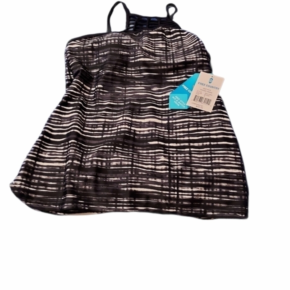 Free country high nwt neck braided tankini top - Picture 6 of 11